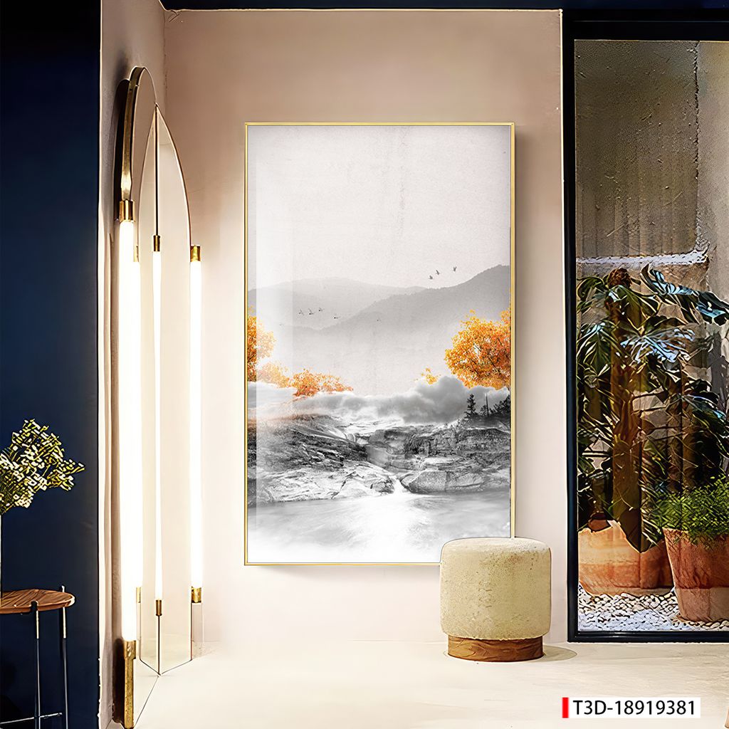 TRANH TREO TƯỜNG - TRANG TRÍ PHÒNG KHÁCH, SAU SOFA - CHỦ ĐỀ TRANH PHONG CẢNH THIÊN NHIÊN - TRANH ĐƠN DỌC - MÃ T3D-18919381