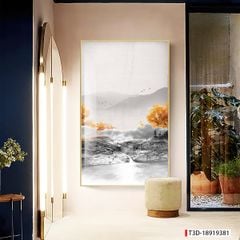 TRANH TREO TƯỜNG - TRANG TRÍ PHÒNG KHÁCH, SAU SOFA - CHỦ ĐỀ TRANH PHONG CẢNH THIÊN NHIÊN - TRANH ĐƠN DỌC - MÃ T3D-18919381