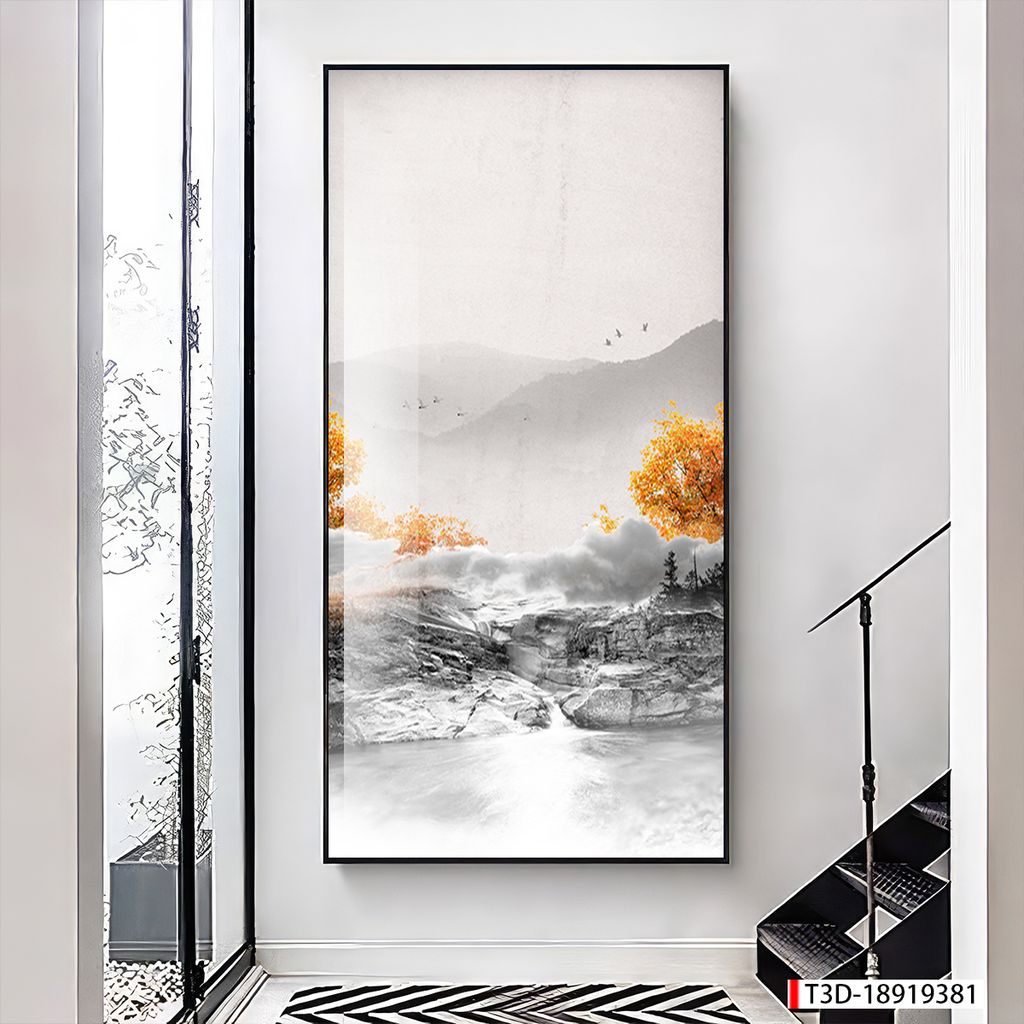 TRANH TREO TƯỜNG - TRANG TRÍ PHÒNG KHÁCH, SAU SOFA - CHỦ ĐỀ TRANH PHONG CẢNH THIÊN NHIÊN - TRANH ĐƠN DỌC - MÃ T3D-18919381