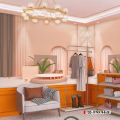 BST11 - TRANH DÁN TƯỜNG 3D - TRANG TRÍ SHOP THỜI TRANG, PHÒNG LIVE - PHONG CÁCH MORANDI - KHỔ LỚN