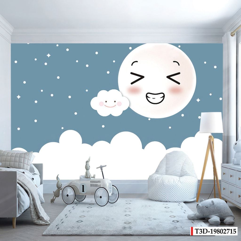 BST117 - TRANH VẢI DÁN TƯỜNG - PHÒNG NGỦ TRẺ EM- KHỔ LỚN