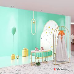 TRANH VẢI DÁN TƯỜNG 3D - TRANH VẢI HIỆN ĐẠI - TRANG TRÍ SHOP THỜI TRANG - PHONG CÁCH MORANDI | MÃ T3D-19865359