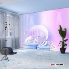 TRANH VẢI DÁN TƯỜNG 3D - TRANH VẢI HIỆN ĐẠI - TRANG TRÍ SHOP THỜI TRANG - PHONG CÁCH MORANDI | MÃ T3D-19890683