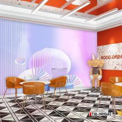 TRANH VẢI DÁN TƯỜNG 3D - TRANH VẢI HIỆN ĐẠI - TRANG TRÍ SHOP THỜI TRANG - PHONG CÁCH MORANDI | MÃ T3D-19890683