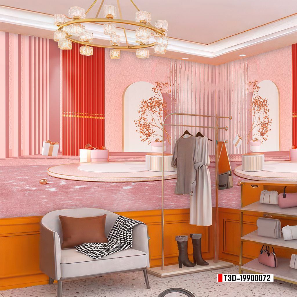 TRANH VẢI DÁN TƯỜNG 3D - TRANH VẢI HIỆN ĐẠI - TRANG TRÍ SHOP THỜI TRANG - PHONG CÁCH MORANDI | MÃ T3D-19900072