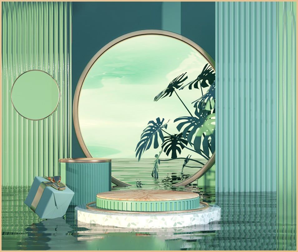 TRANH VẢI DÁN TƯỜNG 3D - TRANH VẢI HIỆN ĐẠI - TRANG TRÍ SHOP THỜI TRANG - PHONG CÁCH MORANDI | MÃ T3D-19910624