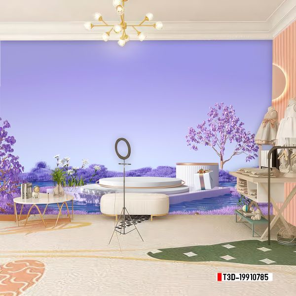 TRANH VẢI DÁN TƯỜNG 3D - TRANH VẢI HIỆN ĐẠI - TRANG TRÍ SHOP THỜI TRANG - PHONG CÁCH MORANDI  | MÃ T3D-19910785
