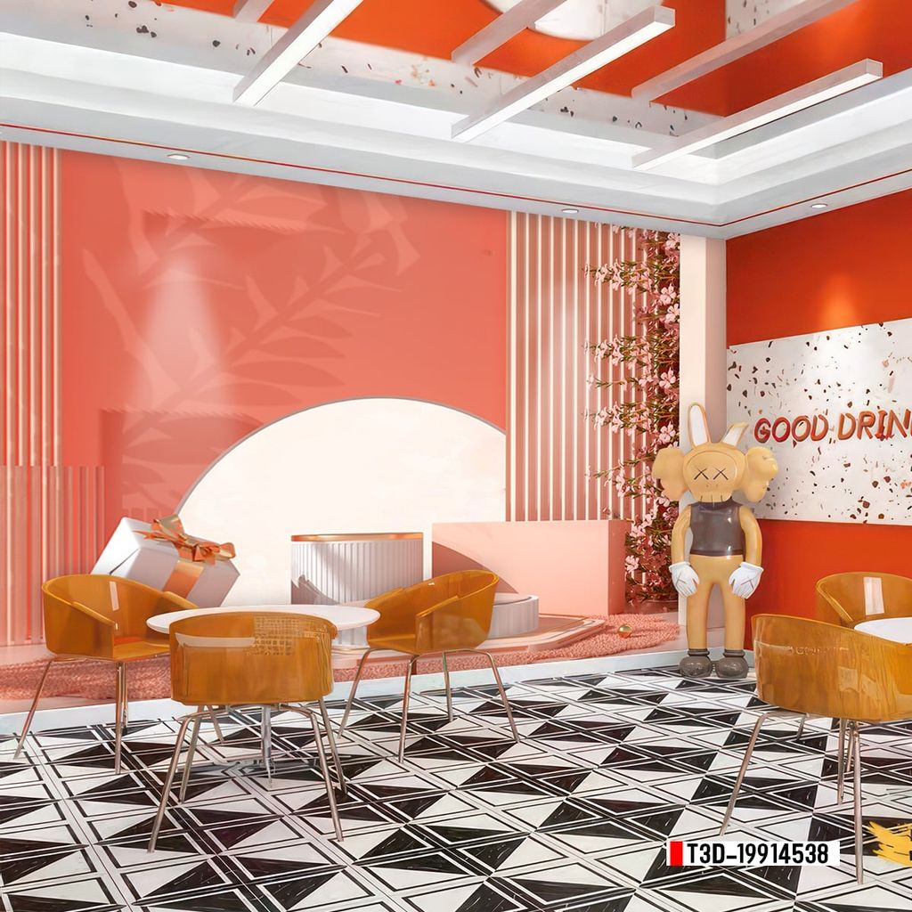 TRANH VẢI DÁN TƯỜNG 3D - TRANH VẢI HIỆN ĐẠI - TRANG TRÍ SHOP THỜI TRANG - PHONG CÁCH MORANDI | MÃ T3D-19914538