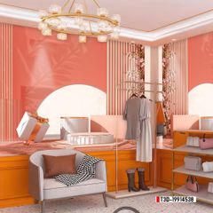 TRANH VẢI DÁN TƯỜNG 3D - TRANH VẢI HIỆN ĐẠI - TRANG TRÍ SHOP THỜI TRANG - PHONG CÁCH MORANDI | MÃ T3D-19914538