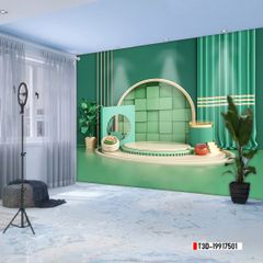 TRANH VẢI DÁN TƯỜNG 3D - TRANH VẢI HIỆN ĐẠI - TRANG TRÍ SHOP THỜI TRANG - PHONG CÁCH MORANDI | MÃ T3D-19917501