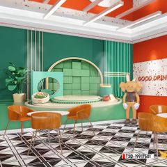 TRANH VẢI DÁN TƯỜNG 3D - TRANH VẢI HIỆN ĐẠI - TRANG TRÍ SHOP THỜI TRANG - PHONG CÁCH MORANDI | MÃ T3D-19917501
