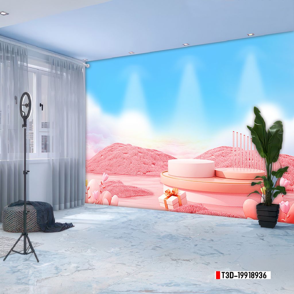 TRANH VẢI DÁN TƯỜNG 3D - TRANH VẢI HIỆN ĐẠI - TRANG TRÍ SHOP THỜI TRANG - PHONG CÁCH MORANDI | MÃ T3D-19918936