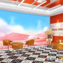 TRANH VẢI DÁN TƯỜNG 3D - TRANH VẢI HIỆN ĐẠI - TRANG TRÍ SHOP THỜI TRANG - PHONG CÁCH MORANDI | MÃ T3D-19918936