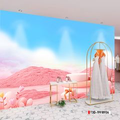 TRANH VẢI DÁN TƯỜNG 3D - TRANH VẢI HIỆN ĐẠI - TRANG TRÍ SHOP THỜI TRANG - PHONG CÁCH MORANDI | MÃ T3D-19918936
