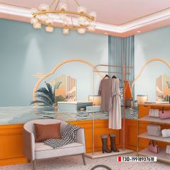 TRANH VẢI DÁN TƯỜNG 3D - TRANH VẢI HIỆN ĐẠI - TRANG TRÍ SHOP THỜI TRANG - PHONG CÁCH MORANDI | MÃ T3D-19918937618