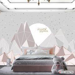 TRANH VẢI DÁN TƯỜNG 3D - TRANH DÁN TƯỜNG PHÒNG NGỦ TRẺ EM | MÃ T3D-20301798