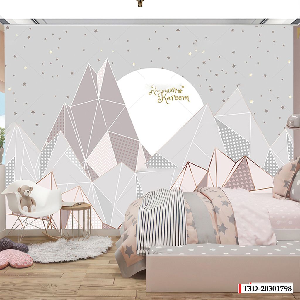 TRANH VẢI DÁN TƯỜNG 3D - TRANH DÁN TƯỜNG PHÒNG NGỦ TRẺ EM | MÃ T3D-20301798