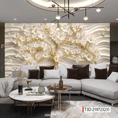 205 TRANH DÁN TƯỜNG 3D -TRANH DÁN PHÒNG NGỦ HOA 3D- TRANH DÁN PHÒNG KHÁCH SAU SOFA | MÃ TRANH T3D-219723231
