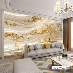 209 TRANH DÁN TƯỜNG 3D -TRANH DÁN PHÒNG NGỦ HOA 3D- TRANH DÁN PHÒNG KHÁCH SAU SOFA | MÃ TRANH T3D-219727749