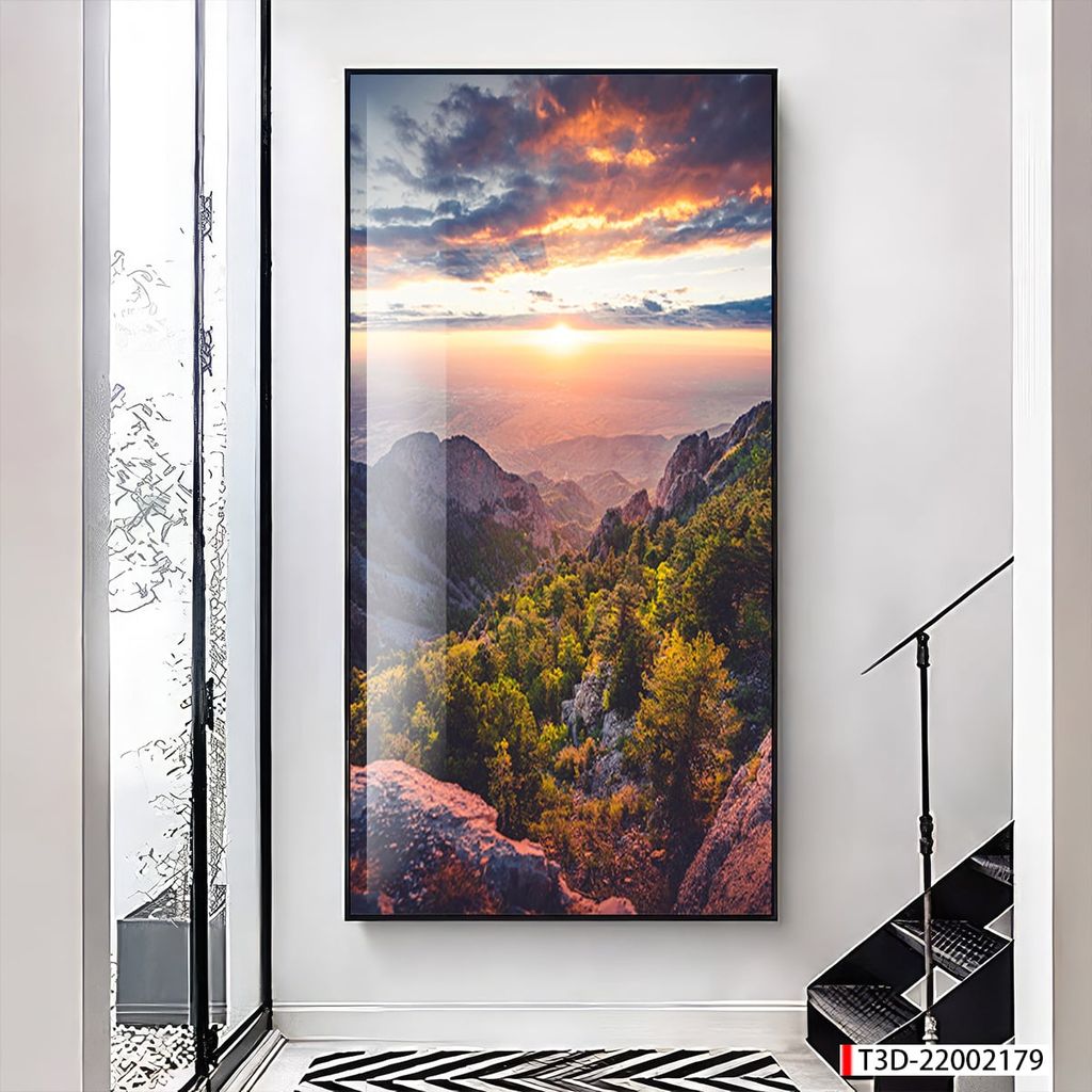 TRANH TREO TƯỜNG - TRANG TRÍ PHÒNG KHÁCH, SAU SOFA - CHỦ ĐỀ TRANH PHONG CẢNH THIÊN NHIÊN - TRANH ĐƠN DỌC - MÃ T3D-22002179