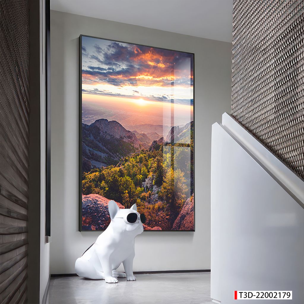 TRANH TREO TƯỜNG - TRANG TRÍ PHÒNG KHÁCH, SAU SOFA - CHỦ ĐỀ TRANH PHONG CẢNH THIÊN NHIÊN - TRANH ĐƠN DỌC - MÃ T3D-22002179