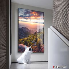 TRANH TREO TƯỜNG - TRANG TRÍ PHÒNG KHÁCH, SAU SOFA - CHỦ ĐỀ TRANH PHONG CẢNH THIÊN NHIÊN - TRANH ĐƠN DỌC - MÃ T3D-22002179