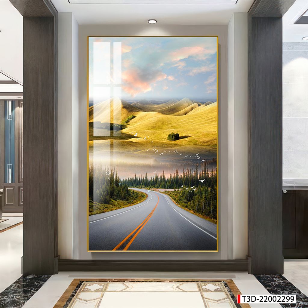 BST67 - TRANH TREO TƯỜNG - TRANG TRÍ PHÒNG KHÁCH, SAU SOFA - CHỦ ĐỀ TRANH PHONG CẢNH THIÊN NHIÊN - TRANH ĐƠN DỌC