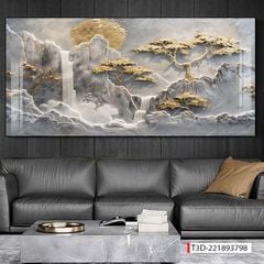 361 - TRANH TREO PHÒNG KHÁCH HIỆN ĐẠI - TRANH TRANG TRÍ - TRANH TREO TƯỜNG PHONG CẢNH THIÊN NHIÊN - KIỂU TRANH LIỀN KHỔ | MÃ T3D-221893798