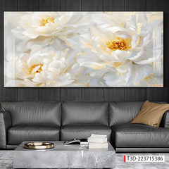 328 - TRANH TREO TƯỜNG PHÒNG KHÁCH HIỆN ĐẠI SANG TRỌNG -TRANH HOA, BÌNH HOA 3D | MÃ TRANH T3D-223715386
