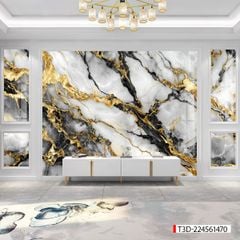 191 TẤM PVC ỐP TƯỜNG - TRANG TRÍ PHÒNG KHÁCH, VÁCH TIVI - TRANH VÂN MÂY, THẠCH ANH | MÃ T3D-224561470