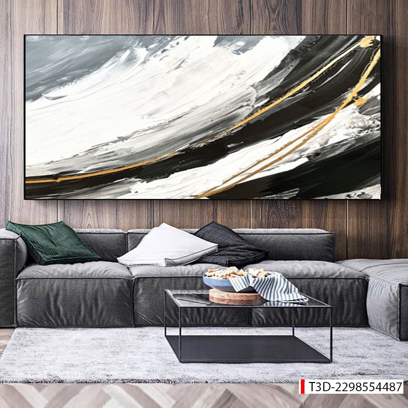 BST164 - TRANH TREO TƯỜNG PHÒNG KHÁCH SAU SOFA - TRANH TREO TƯỜNG HIỆN ĐẠI TRỪU TƯỢNG