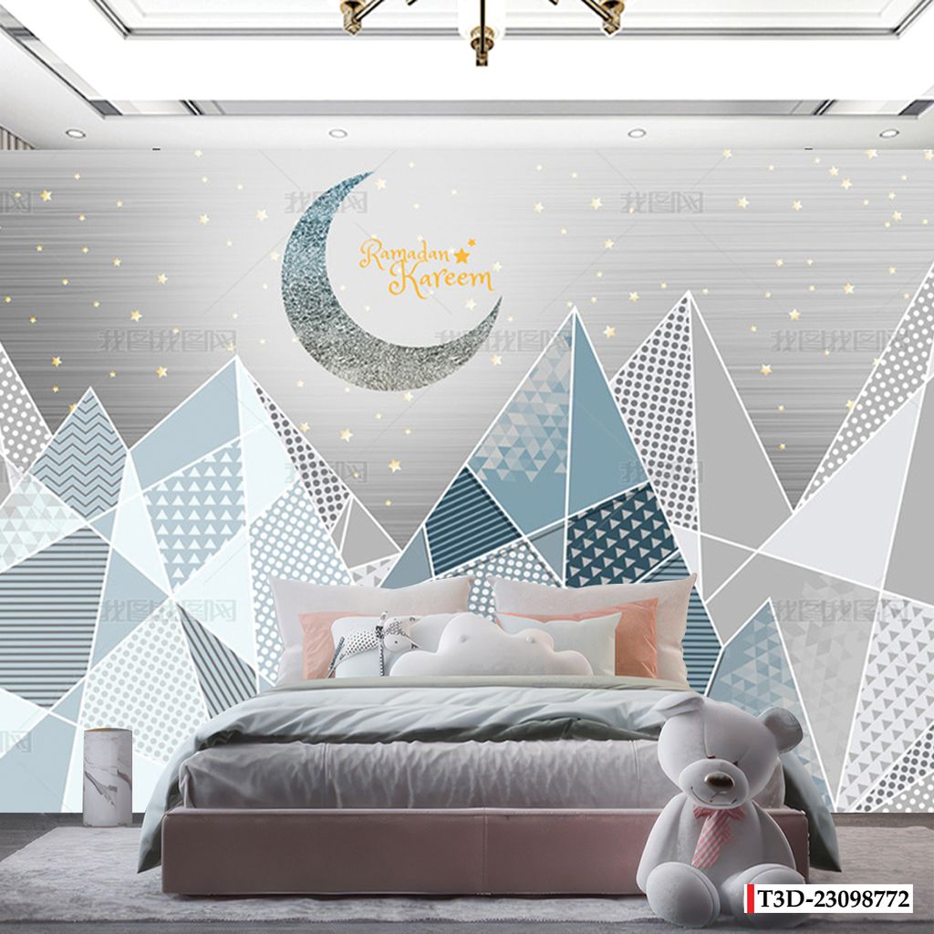 BST117 - TRANH VẢI DÁN TƯỜNG - PHÒNG NGỦ TRẺ EM- KHỔ LỚN