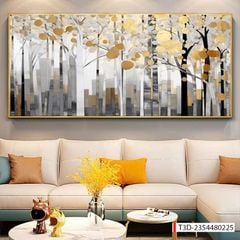 BST170 - TRANH TREO TƯỜNG PHÒNG KHÁCH SAU SOFA - TRANH TREO TƯỜNG HIỆN ĐẠI TRỪU TƯỢNG