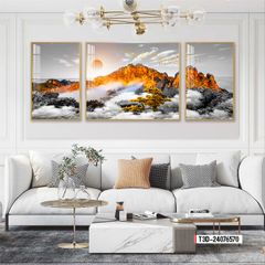 TRANH TREO TƯỜNG PHÒNG KHÁCH - TRANH PHONG CẢNH GHÉP BỘ 3 BỨC | MÃ T3D-24076570