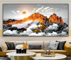 TRANH TREO PHÒNG KHÁCH HIỆN ĐẠI - TRANH TRANG TRÍ - TRANH TREO TƯỜNG PHONG CẢNH THIÊN NHIÊN - KIỂU TRANH LIỀN KHỔ | MÃ T3D-24076570