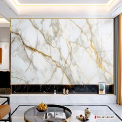 424 - TRANH VÂN ĐÁ HIỆN ĐẠI KẾT HỢP - TẤM ỐP TRANG TRÍ PHÒNG KHÁCH, VÁCH TIVI - TẤM ỐP VÂN ĐÁ CẨM THẠCH  | MÃ T3D-2415242967