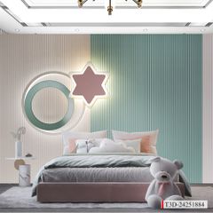 TRANH VẢI DÁN TƯỜNG 3D - TRANH DÁN TƯỜNG PHÒNG NGỦ TRẺ EM | MÃ T3D-24251884