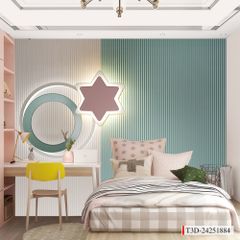 TRANH VẢI DÁN TƯỜNG 3D - TRANH DÁN TƯỜNG PHÒNG NGỦ TRẺ EM | MÃ T3D-24251884