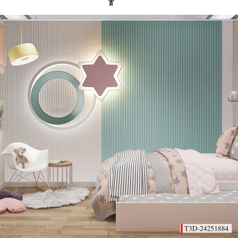 TRANH VẢI DÁN TƯỜNG 3D - TRANH DÁN TƯỜNG PHÒNG NGỦ TRẺ EM | MÃ T3D-24251884