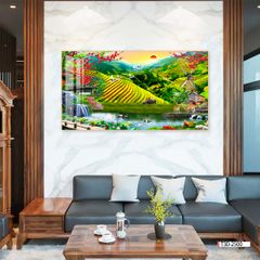 TRANH PHONG CẢNH THIÊN NHIÊN - TRANH PHÒNG KHÁCH - SAU SOFA - PHÒNG ĂN | MÃ T3D-2500