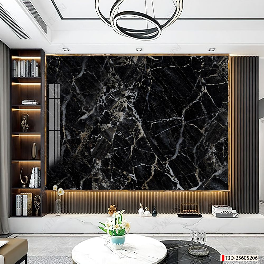 TRANH PVC ỐP TƯỜNG - VÁCH TRANG TRÍ PHÒNG KHÁCH - TRANH VÂN ĐÁ VÂN MÂY | MÃ T3D-25605206