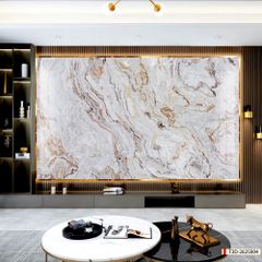 BST31 - TRANH PVC ỐP TƯỜNG - TRANG TRÍ PHÒNG KHÁCH, SAU SOFA - TRANH VÂN ĐÁ TRĂNG, VÂN MÂY - KHỔ LỚN