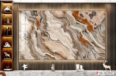 BST128 - TRANH PVC ỐP TƯỜNG - TRANG TRÍ PHÒNG KHÁCH - TRANH VÂN ĐÁ TRẮNG, VÂN MÂY - KHỔ LỚN