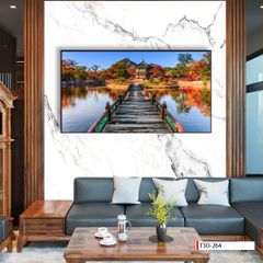 TRANH TREO PHÒNG KHÁCH - TRANH PHONG CẢNH THIÊN NHIÊN - KHỔ LỚN | MÃ T3D-264
