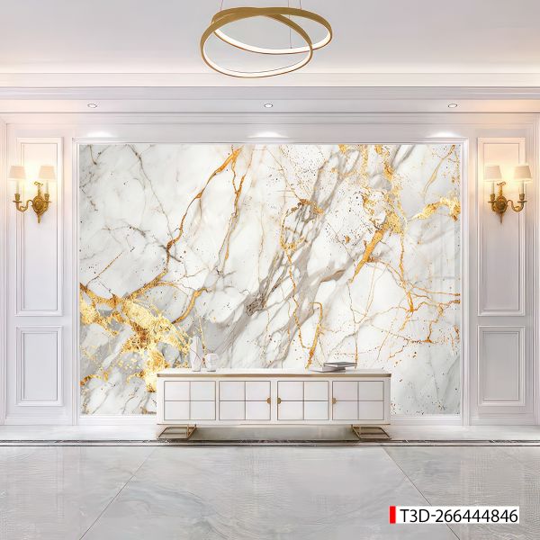 193 TẤM PVC ỐP TƯỜNG - TRANG TRÍ PHÒNG KHÁCH, VÁCH TIVI - TRANH VÂN MÂY, THẠCH ANH | MÃ T3D-266444846