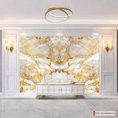 BST162 - TẤM ỐP VÂN ĐÁ ĐỐI XỨNG VÁCH TIVI - PHÒNG KHÁCH -TẤM ỐP PVC