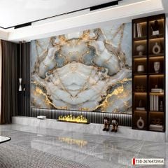 BST162 - TẤM ỐP VÂN ĐÁ ĐỐI XỨNG VÁCH TIVI - PHÒNG KHÁCH -TẤM ỐP PVC