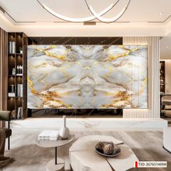 BST162 - TẤM ỐP VÂN ĐÁ ĐỐI XỨNG VÁCH TIVI - PHÒNG KHÁCH -TẤM ỐP PVC