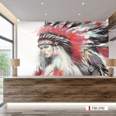 TRANH VẢI DÁN TƯỜNG 3D NHÀ HÀNG, CAFE - TRANH DÁN TƯỜNG TROPICAL NHIỆT ĐỚI | MÃ T3D-2702