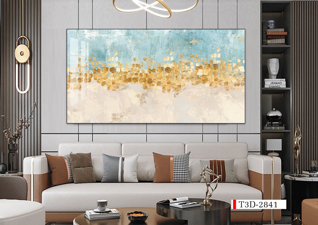 TRANH TREO PHÒNG KHÁCH - PHÒNG ĂN - CẦU THANG - LỐI ĐI - TRANH HIỆN ĐẠI TRỪU TƯỢNG | MÃ T3D-2841